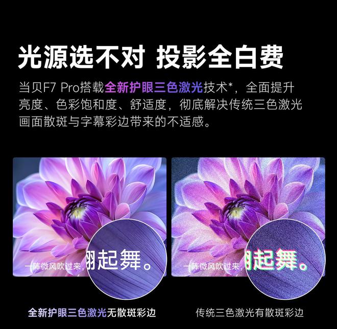 F7 Pro3600流明高亮度白天观影毫无压力j9九游会真人游戏第一618客厅投影仪选择当贝(图2)